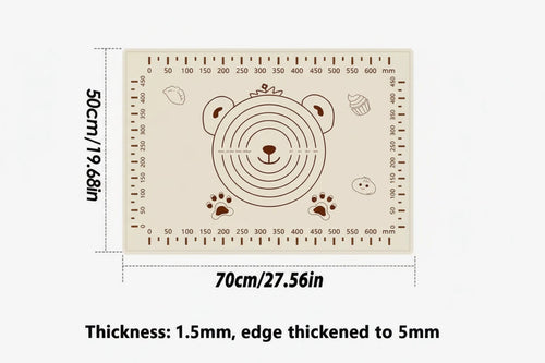 Effortless Baking – No Stick, No Mess Non-Slip Silicone Mat